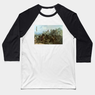 Bison Dance of the Mandan Indians by Karl Bodmer Baseball T-Shirt